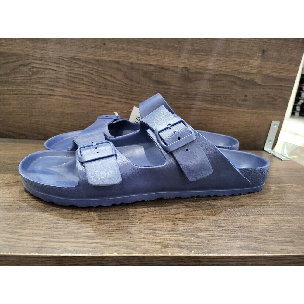 Sun + Stone Men's Jude Slip-On Sandals Blue 7 New
